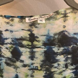 Courtney Washington High Low Box Tunic Cover Up XL